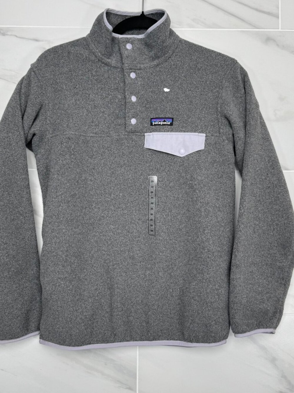 Patagonia Women's Lightweight Synchilla Snap 'Nickel Purple' 25455-NLPT size XS